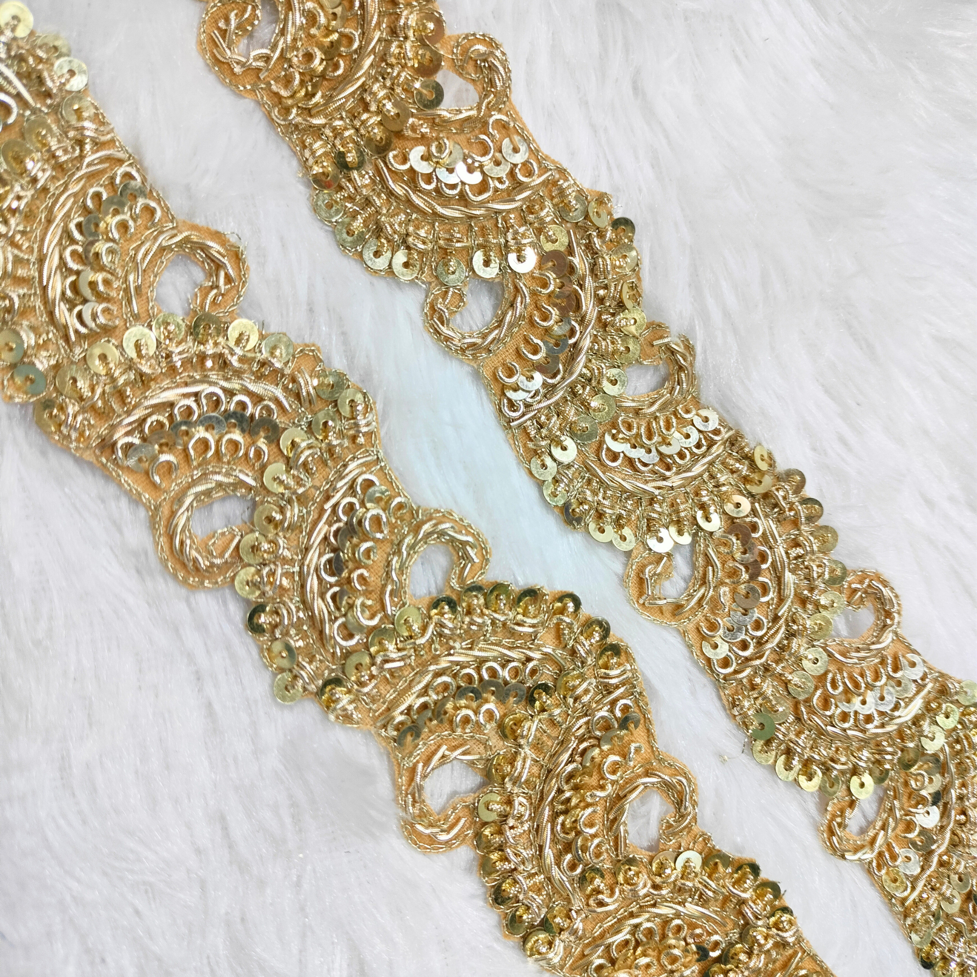Zardozi Embroidered Ornamental Lace Border