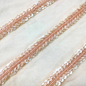 Rose Gold Fancy Embellished Handwork Border